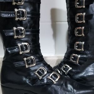 Sacha London Black Leather Winklepickers
